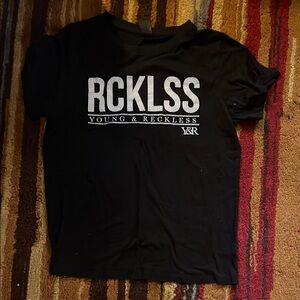 Young & Reckless Black Short Sleeve Tee
